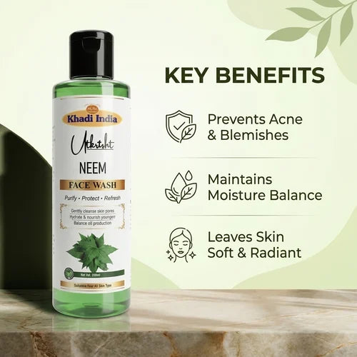 Khadi India Utkrisht Neem Face Wash