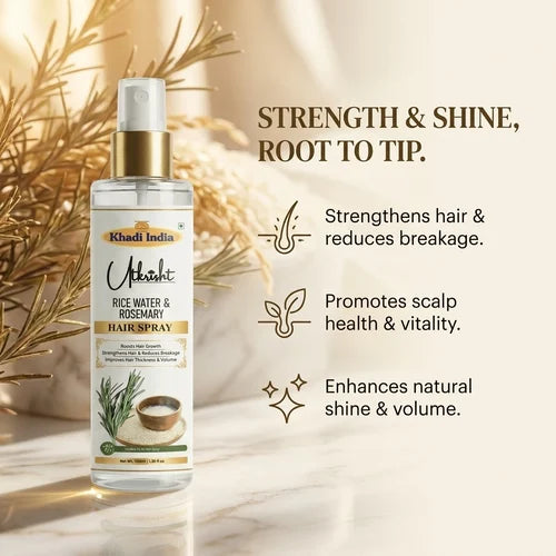 Khadi India Utkrisht Rice Water And Rosemary Hair Spray