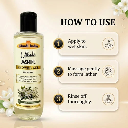 Khadi India Utkrisht Jasmine Shower Gel