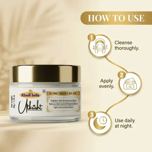 Khadi India Utkrisht Kumkumadi Face Cream