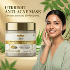 Khadi India Utkrisht Anti Acne Salicylic Green Clay Face Mask