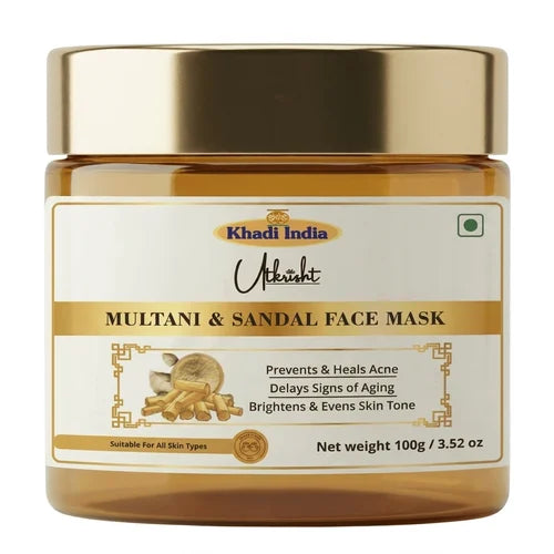 Khadi India Utkrisht Multani & Sandal Face Mask