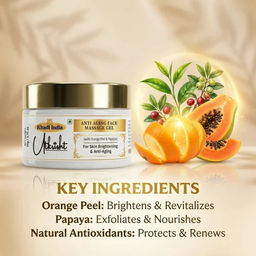 Khadi India Utkrisht Anti Aging Face Massage Gel