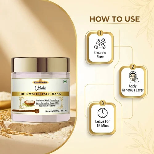 Khadi India Utkrisht Rice Water Face Mask