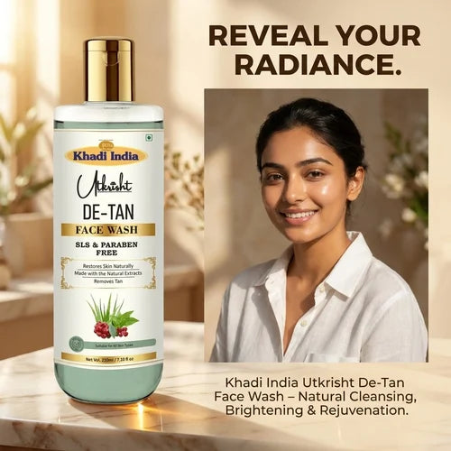 Khadi India Utkrisht De Tan Face Wash