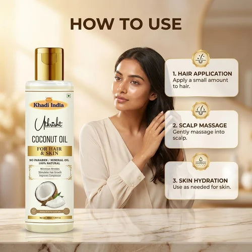 Khadi India Utkrisht Coconut Oil