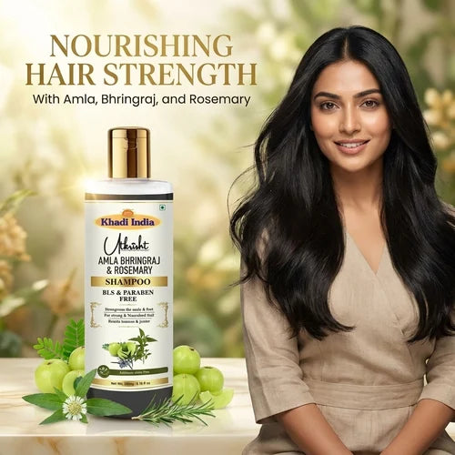 Khadi India Utkrisht Amla Bhringraj & Rosemary Shampoo
