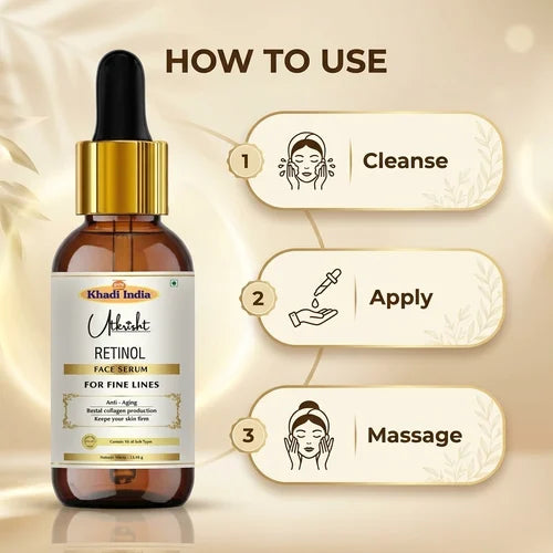 Khadi India Utkrisht Retinol Face Serum