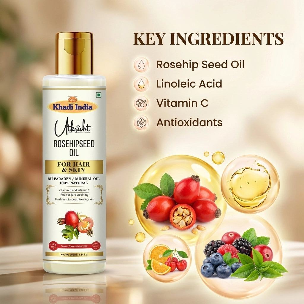 Khadi India Utkrisht Rosehip Seed Oil