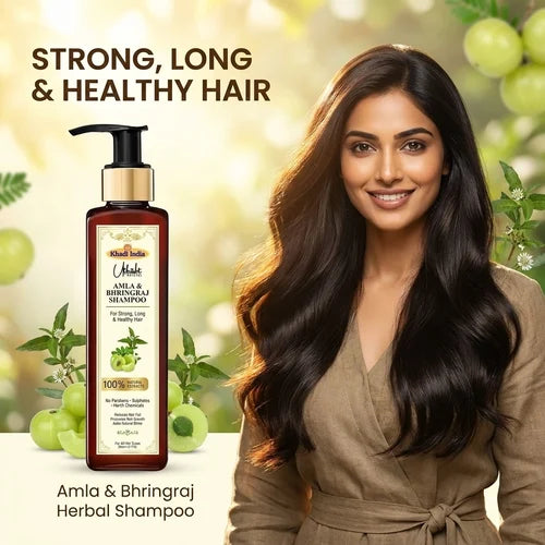 Khadi India Utkrisht Amla & Bhringraj Shampoo