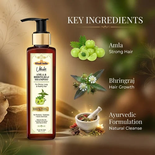 Khadi India Utkrisht Amla & Bhringraj Shampoo