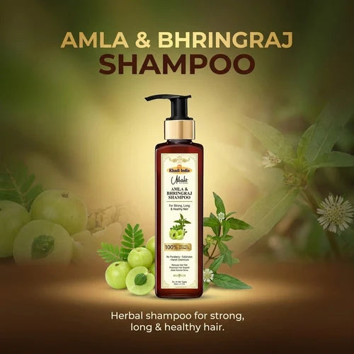 Khadi India Utkrisht Amla & Bhringraj Shampoo