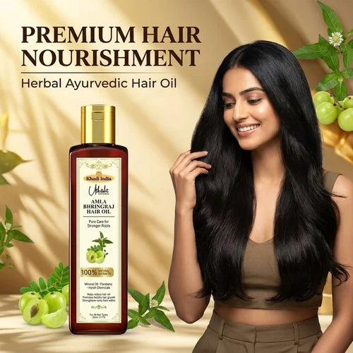 Khadi India Utkrisht Amla Bhringraj Hair Oil