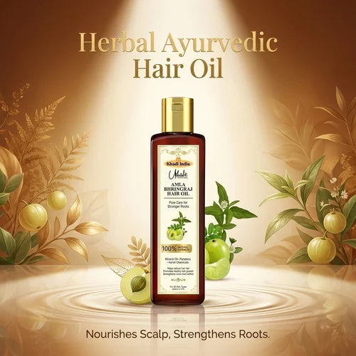 Khadi India Utkrisht Amla Bhringraj Hair Oil